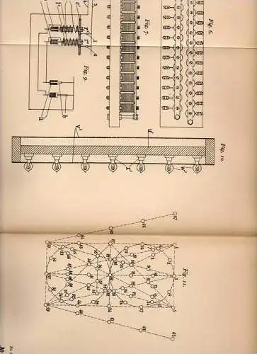 Original Patentschrift - Erzeugung von Leuchtreklame , 1905 , E. Vacheron in Tours , Reklame !!!