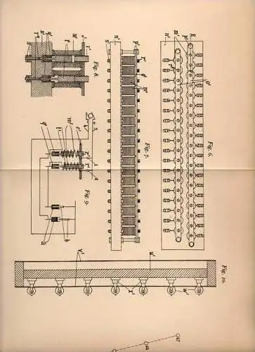 Original Patentschrift - Erzeugung von Leuchtreklame , 1905 , E. Vacheron in Tours , Reklame !!!