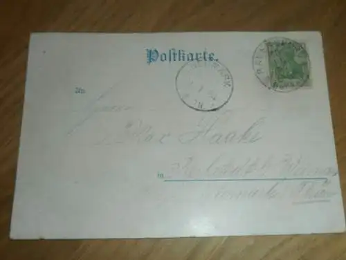 alte AK - Ravensburg , 1904 , Partie am Obertor , Ansichtskarte gelaufen nach Berlstedt !!!