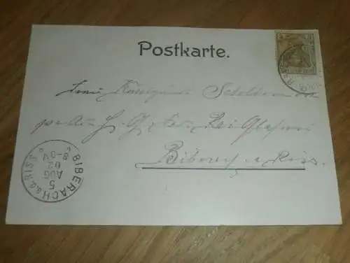 alte AK - Ravensburg , 1902 , Festzug am 3.-4.08.1902 , Ansichtskarte gelaufen nach Biberach a. Riss !!!