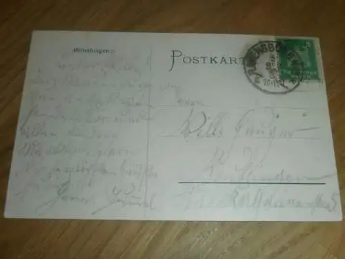 alte AK - Ravensburg , 1925 , Hotel Kaiserhof , Ansichtskarte gel. nach Reutlingen !!!