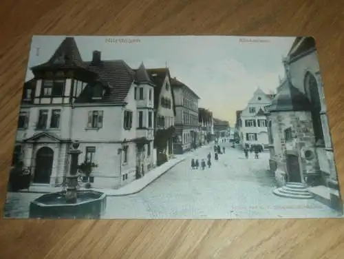 alte AK - Nürtingen  , 1906 ,  Kirchstrasse , Ansichtskarte !!!