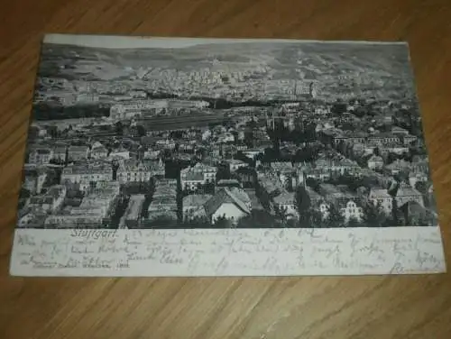 alte AK - Stuttgart , 1904 ,  Panorama , Ansichtskarte !!