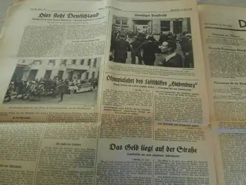 Dresdner Neueste Nachrichten 18.07.1936 - DNN , Dresden und Umgebung ,viel Reklame / Werbung !! RAR !!