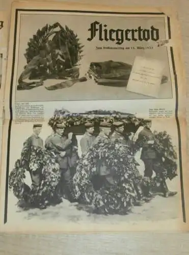 Neue Illustrierte Zeitung 9.03.1933 , Reichstag in Flammen , Fliegertod , Buffalo Bill , Prinz Eugen , Reklame / Werbung
