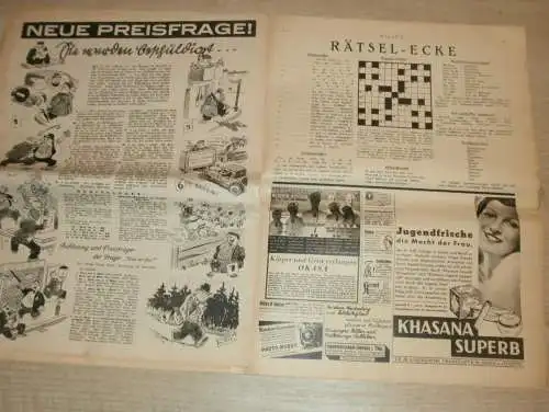 Neue Illustrierte Zeitung 12.01.1933 , Reichsgericht Leipzig , Pferdezucht , Wagner Schätze Eisenach , Reklame / Werbung