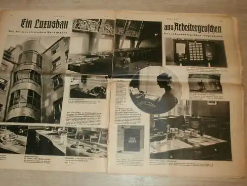 Neue Illustrierte Zeitung 19.10.1933 , Winterhilfe , WHW , Roosevelt und seine Leiden , Pelze , Reklame und Werbung