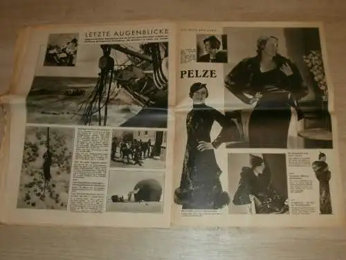 Neue Illustrierte Zeitung 19.10.1933 , Winterhilfe , WHW , Roosevelt und seine Leiden , Pelze , Reklame und Werbung