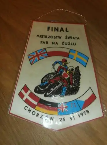 Speedway Wimpel 1978 , Chorzów , Finale Weltmeisterschaft , Motorsport !!