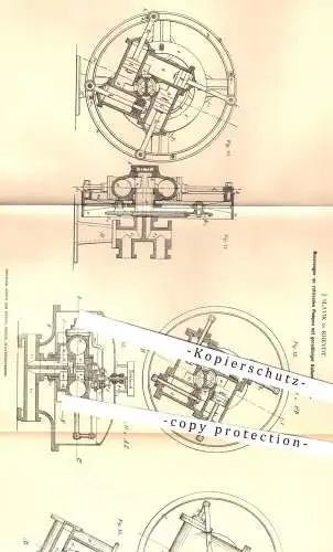 original Patent - J. Slavik in Rheydt , 1878 , rotierende Pumpe , Pumpen mit geradliniger Kolbenbewegung | Kolben !!