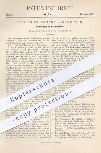 original Patent - Adolph Freckmann , Hannover , 1880 , Nähmaschine , Nähmaschinen | Nähen , Schneider , Schneiderei !!