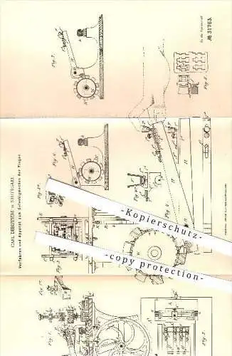 original Patent - C. Debuysère , Stuttgart , 1884 , Apparat zum Gelenkigmachen der Finger , Klaviatur , Musikinstrumente