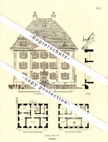 Photographien / Ansichten , 1920 , Pfaffnau , Prospekt , Architektur , Fotos !!!