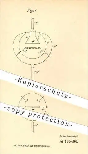 original Patent - Felix Kuschenitz in Wien , 1905 , Elektrolytlampe , Glühlampe , Lampe , Borstickstoff , Licht !!!