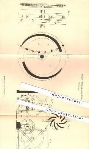 original Patent - Moritz Hirschkron in Wien , 1879 , Maschinenuhr , Uhr , Uhrwerk , Uhren , Uhrmacher !!!