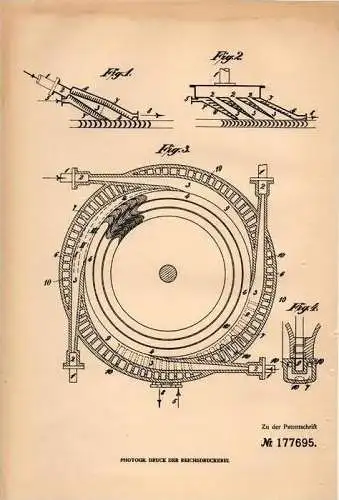 Original Patentschrift - R. Hoffmann in Mülheim - Styrum , 1905 , Düse für Druckturbinen , Turbine !!!