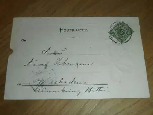 alte AK - Stuttgart , 1901 ,  Karlsvorstadt , Ansichtskarte !!