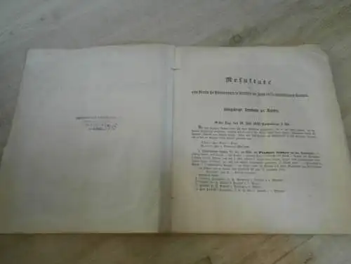 Verein für Pferderennen in Preußen / Königsberg , Mausen , Insterburg , 1856 , Prospekt  mit Mitgliederliste !!!