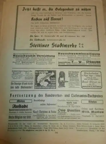 Hausbesitzer-Zeitung für Stettin und Pommern , 7.10.1938 , Juden in der Hausgemeinschaft , Reklame / Werbung !!!