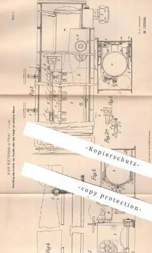 original Patent - John Whitehead , Fiume , Ungarn , 1897 , Lancieren von Torpedos unter Wasser | Torpedo