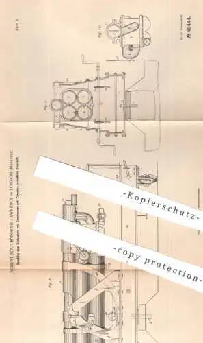 original Patent - Robert Southworth Lawrence , London , Middlesex , England | 1889 | Geschütz für Torpedo , Geschoss !!