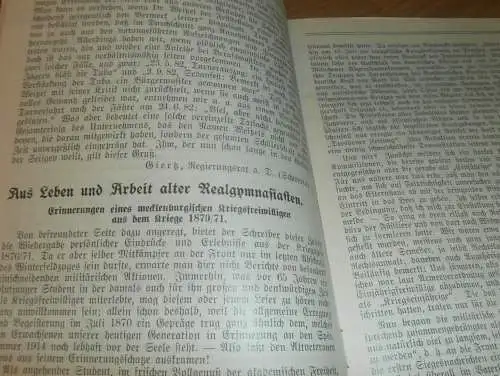 Heft der Schule " Uns oll Schaul" in Schwerin Sept.1935 , Chronik , Mecklenburg ,mit Mitglieder- und Schülerverzeichnis