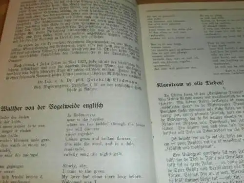 Heft der Schule " Uns oll Schaul" in Schwerin März 1935 , Chronik , Mecklenburg ,mit Mitglieder- und Schülerverzeichnis