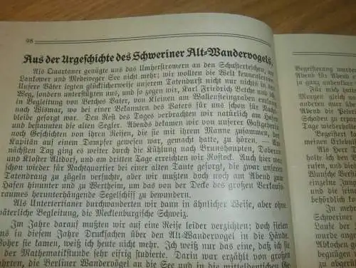 Heft der Schule " Uns oll Schaul" in Schwerin Sept. 1933 , Chronik , Mecklenburg ,mit Mitglieder- und Schülerverzeichnis