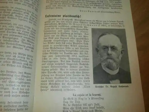 Heft der Schule " Uns oll Schaul" in Schwerin Sept. 1933 , Chronik , Mecklenburg ,mit Mitglieder- und Schülerverzeichnis