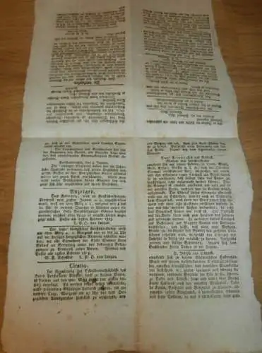 Wismar `sche Zeitung , 2. März 1813 , Wismar und Umgebung , Mecklenburg !!!