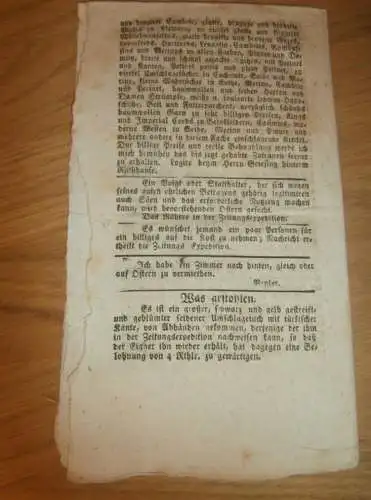 Wismar `sche Zeitung , 2. März 1813 , Wismar und Umgebung , Mecklenburg !!!