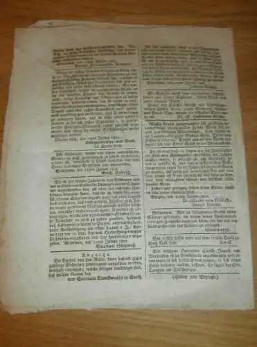 Stralsundische Zeitung , 23.07.1802 , Stralsund und Umgebung , Dassow , Kuppentin , Ribnitz , Anklam , Malchin  !!!