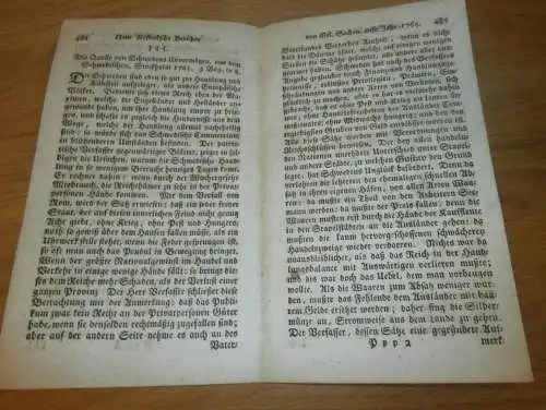 Rostock `sche Zeitung , 11.12.1765 , von Gelehrten Sachen !!!