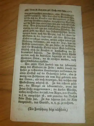 Rostock `sche Zeitung , 11.12.1765 , von Gelehrten Sachen !!!