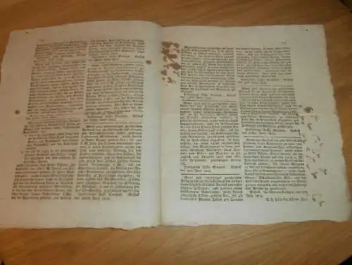 Zeitung Mecklenburg , 7.7.1824 , Nachrichten und Anzeigen aus Rostock und Umgebung  !!!