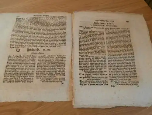 Zeitung Mecklenburg , 15.5.1784 , Schmiede , Neustrelitz , Waren , Wittenburg , Grabow , Warin , Bützow , Sternberg !!!