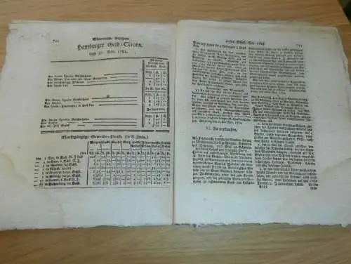 Zeitung Mecklenburg , 4.12.1784 , Wismar , Crümmel , Geld Cours , Goldberg , Bruel , Waren / Müritz , Hagenow , Schwaan