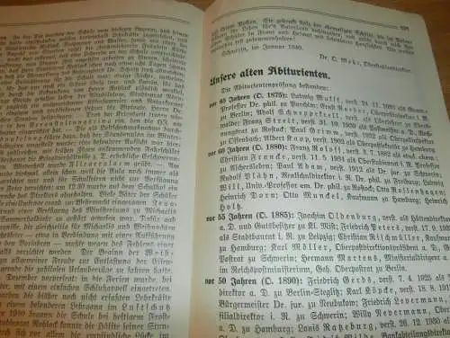 Heft der Schule " Wilhelm-Gustloff-Schule" in Schwerin März 1940 , Chronik , Mecklenburg !!!