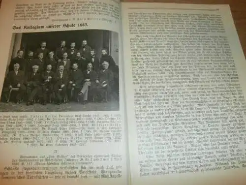 Heft der Schule " Uns oll Schaul" in Schwerin März 1933, Chronik , Mecklenburg ,mit Mitglieder- und Schülerverzeichnis