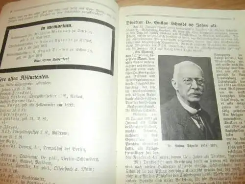 Heft der Schule " Uns oll Schaul" in Schwerin Sept. 1931, Chronik , Mecklenburg ,mit Mitglieder- und Schülerverzeichnis