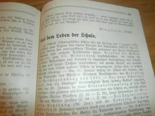 Heft der Schule " Uns oll Schaul" in Schwerin Sept. 1938, Chronik , Mecklenburg ,mit Mitglieder- und Schülerverzeichnis