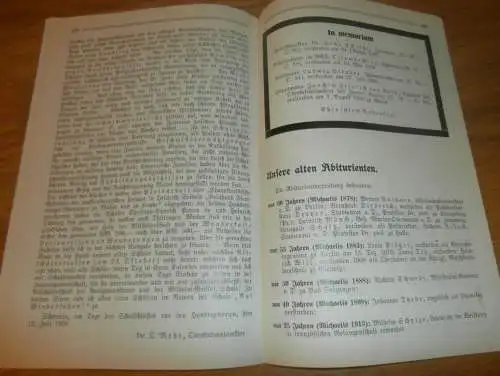 Heft der Schule " Uns oll Schaul" in Schwerin Sept. 1938, Chronik , Mecklenburg ,mit Mitglieder- und Schülerverzeichnis