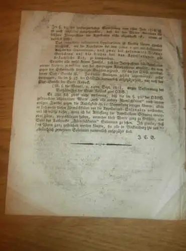 Beylagen zu Rostocker Zeitung ,1818 , Rostock , Obergericht , Gericht , Mecklenburg !!!