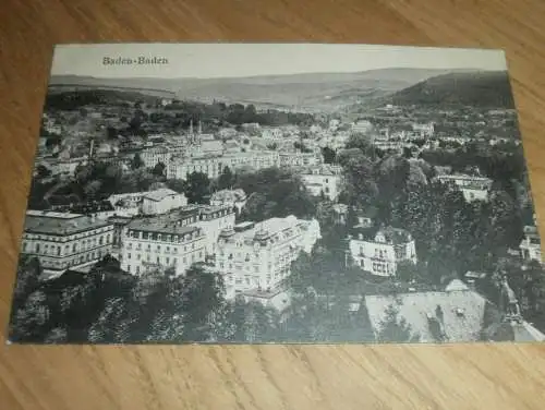 alte AK - Baden-Baden  , ca. 1910 , Panorama  , Ansichtskarte !!