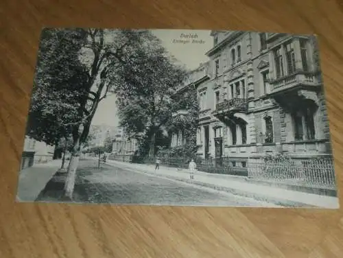 alte AK - Karlsruhe Durlach , 1917 , Ettlinger Straße , Ansichtskarte !!