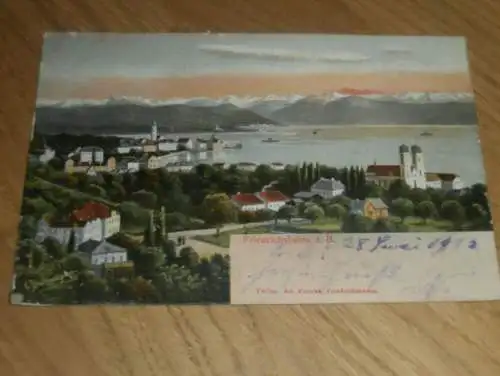 alte AK - Friedrichshafen a. Bodensee , 1903 ,  Panorama , Ansichtskarte !! gelaufen nach Überlingen a. Bodensee