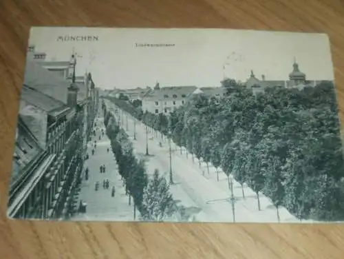 alte AK - München , 1912 , Lindwurmstrasse , Ansichtskarte !!