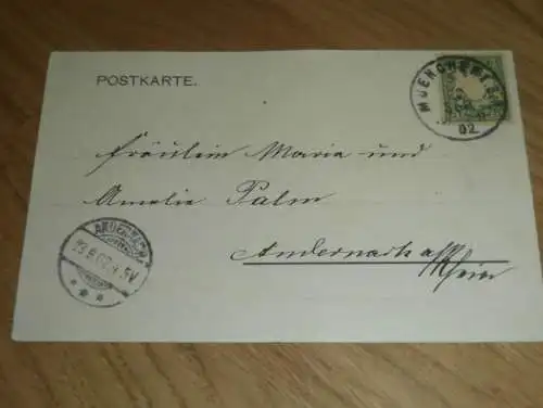 alte AK - München , 1902 , Ludwigstrasse , Ansichtskarte !!