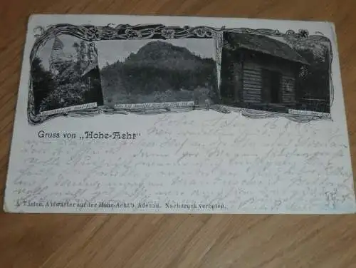 alte AK - Hohe Acht b. Adenau , 1900 , Ahrweiler , Bad Neuenahr , nach Linz , Ansichtskarte !!