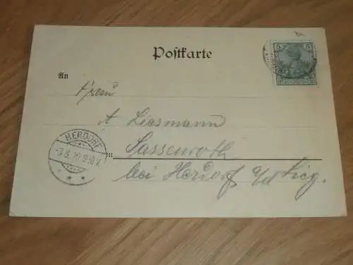 alte AK - Cöln / Köln a. Rh.  , 1900 , Christuskirche , nach Herdorf , Ansichtskarte !!